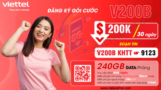 Hướng dẫn đăng ký gói cước V200B