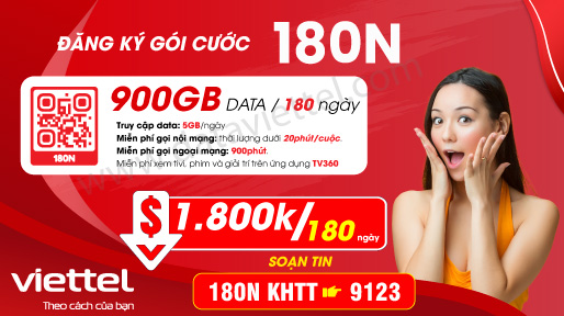 Hướng dẫn đăng ký gói cước 180N