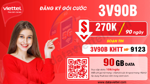 Hướng dẫn đăng ký gói cước 3V90B
