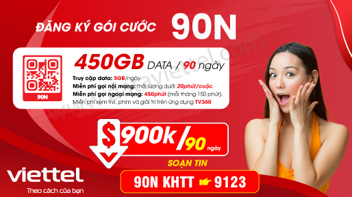 Hướng dẫn đăng ký gói cước 90N