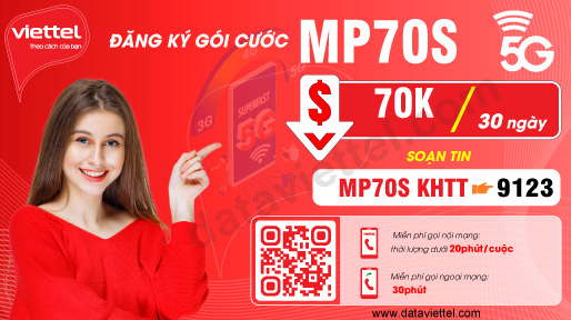 Hướng dẫn đăng ký gói cước MP70S