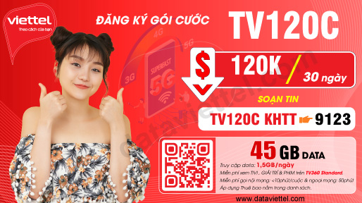 Hướng dẫn đăng ký gói cước TV120C