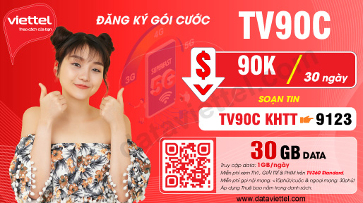 Hướng dẫn đăng ký gói cước TV90C