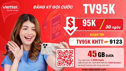 Hướng dẫn đăng ký gói cước TV95K