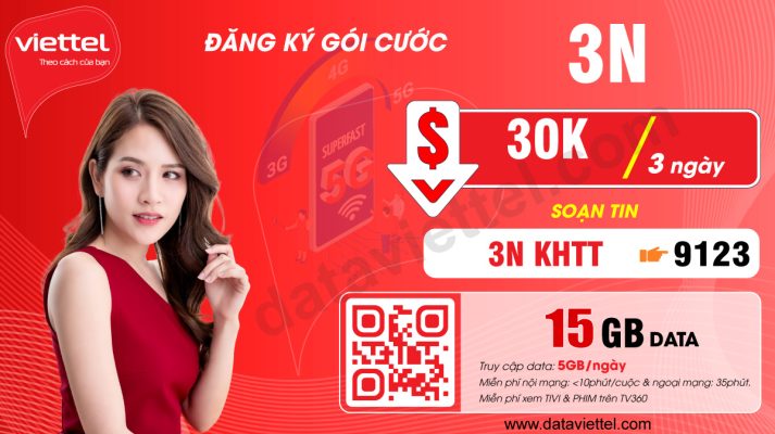 Hướng dẫn đăng ký gói cước 3N