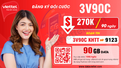 Hướng dẫn đăng ký gói cước 3V90C