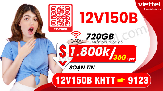 Hướng dẫn đăng ký gói cước 12V150B