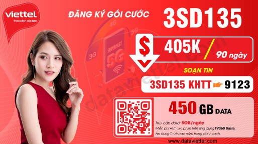 Hướng dẫn đăng ký gói cước 3SD135