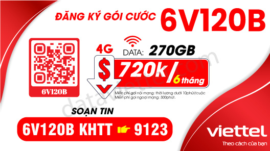 Hướng dẫn đăng ký gói cước 6V120B