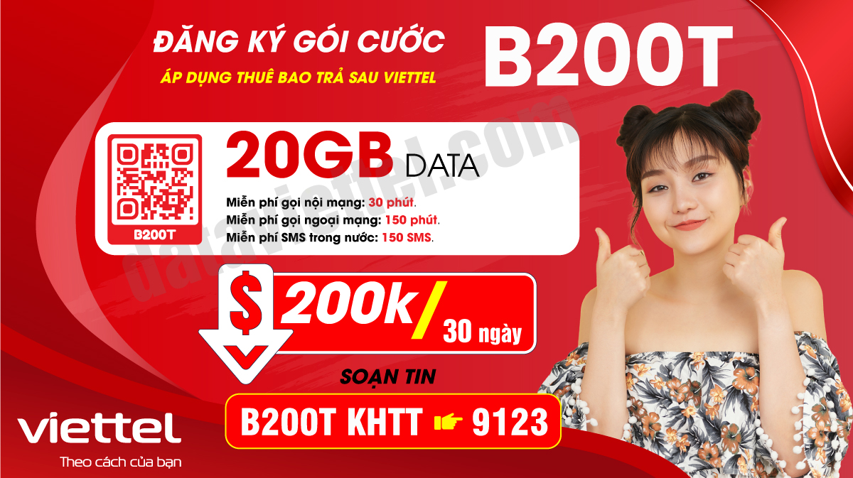Hướng dẫn đăng ký gói cước B200T 1 Hướng dẫn đăng ký gói cước B200T