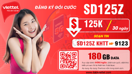 Hướng dẫn đăng ký gói cước SD125Z