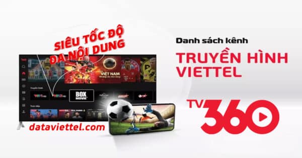 Danh sách kênh truyền hình TV360 Viettel