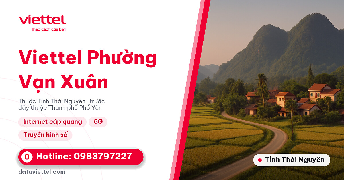 Kỹ thuật viên kiểm tra lắp mạng Viettel Phường Vạn Xuân tại nhà
