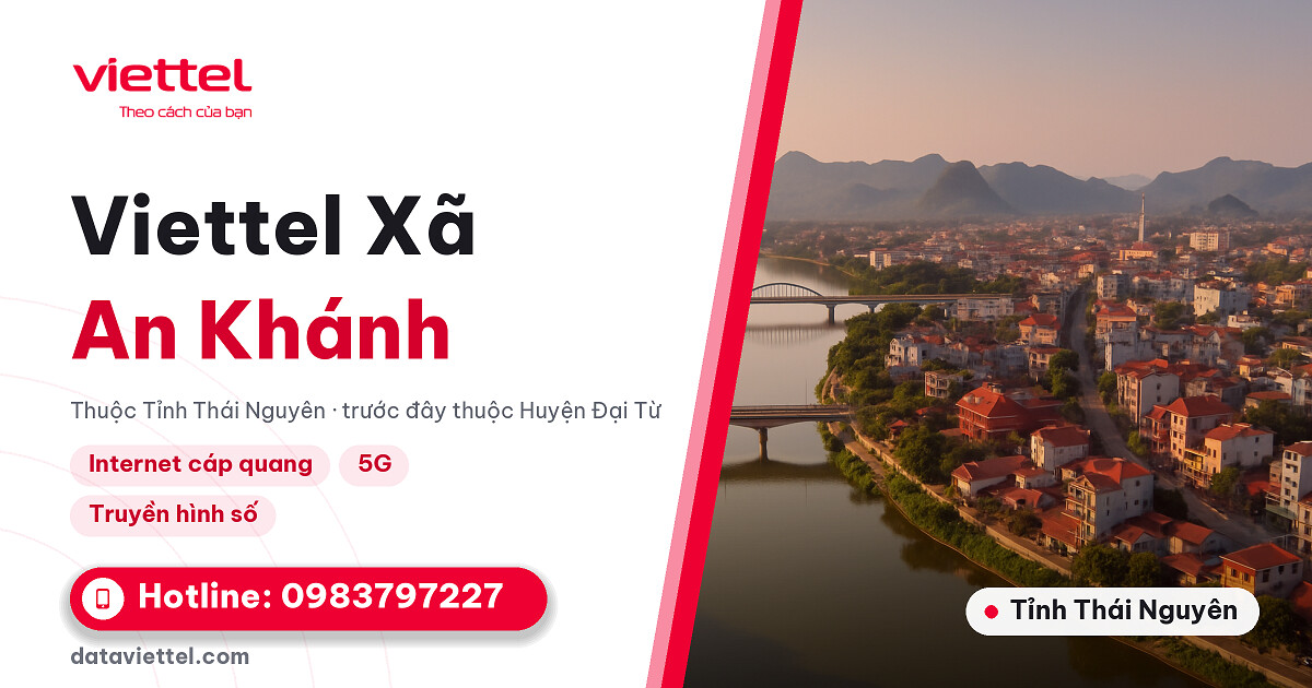 Kỹ thuật viên khảo sát lắp đặt Internet cáp quang Viettel tại Xã An Khánh