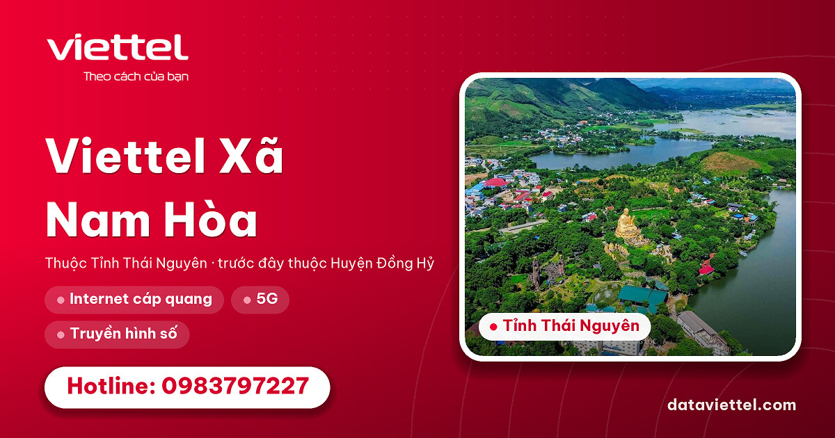 Kỹ thuật viên khảo sát lắp mạng Viettel tại Xã Nam Hòa