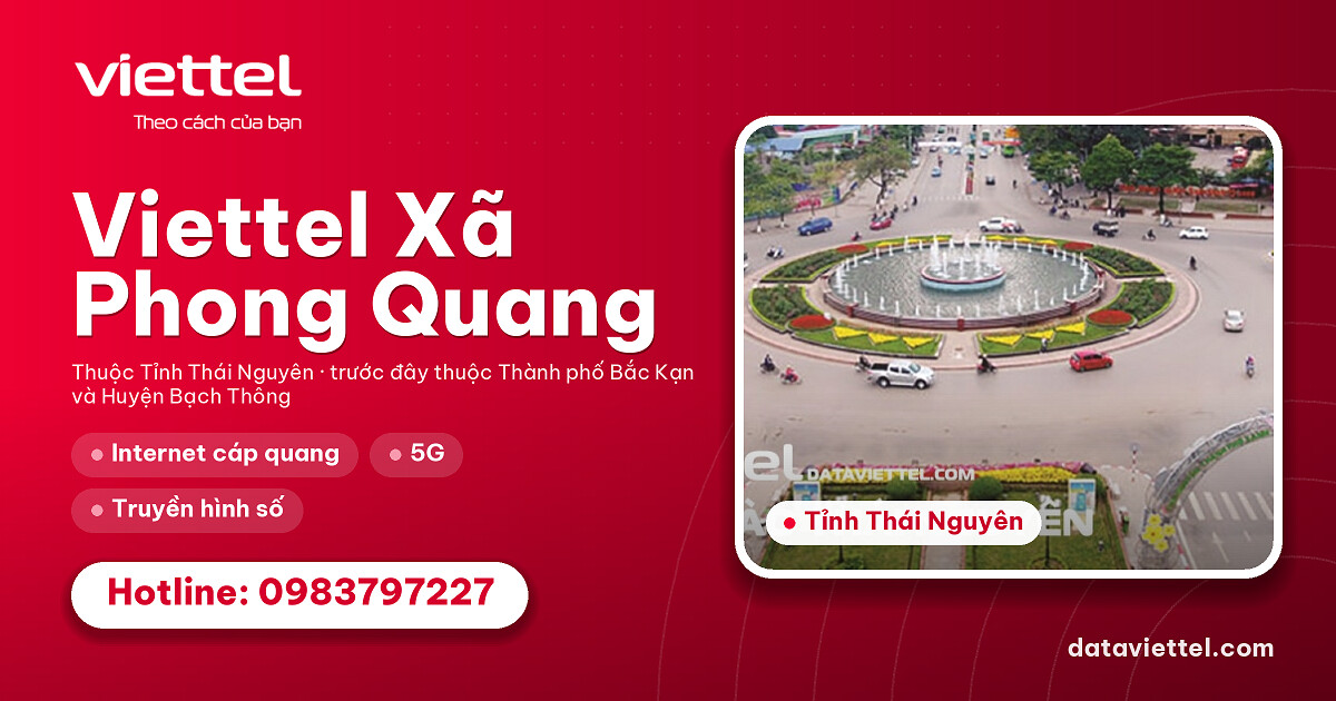 Viettel Xã Phong Quang cung cấp dịch vụ viễn thông và giải pháp số tại địa phương