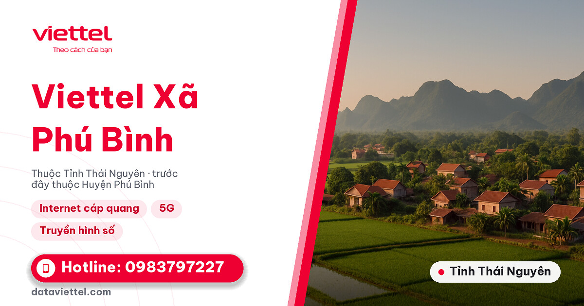 Viettel Xã Phú Bình 4 Kỹ thuật viên khảo sát lắp mạng Viettel Xã Phú Bình tại hộ gia đình