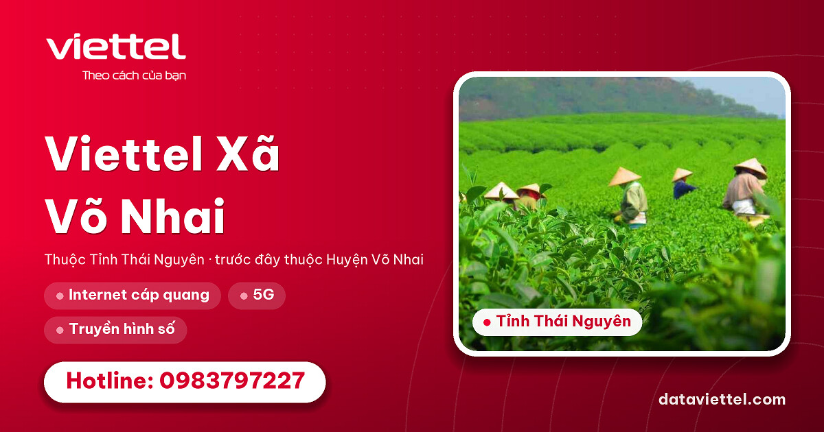 Viettel Xã Võ Nhai 4 Tư vấn Viettel Xã Võ Nhai lắp Internet cáp quang